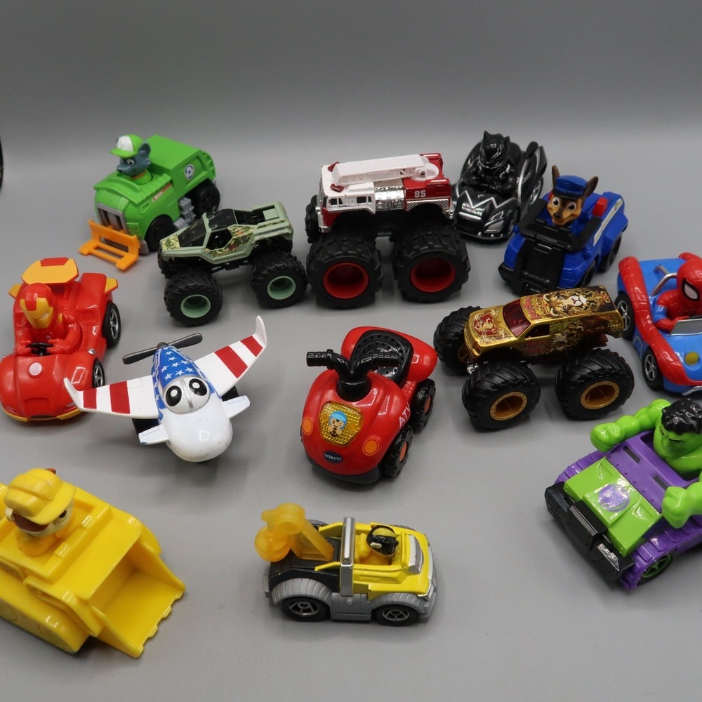 Lot of Racers Car Monster Truck Marvel Paw Patrol ATV vtech Toy